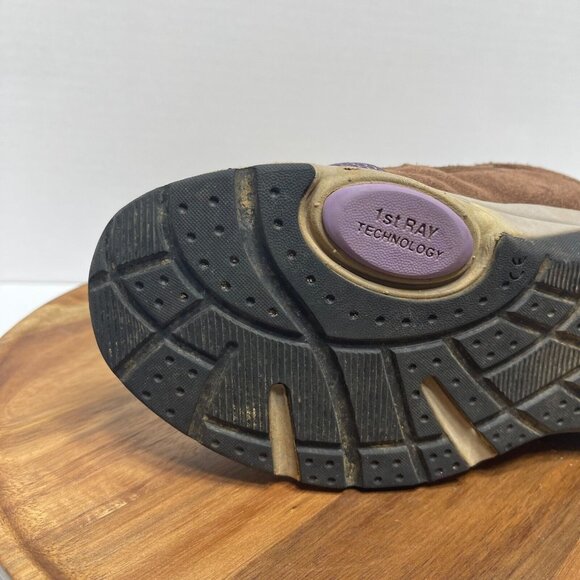 Vionic Cypress Brown Suede Purple Hiking Boot Sneaker Shoes Women's Size 8.5 - Picture 13 of 16